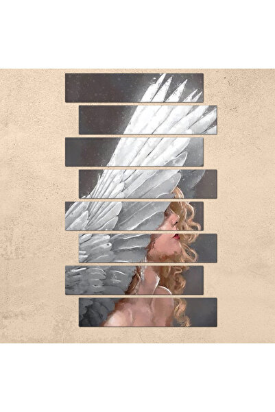 Generic Wall panel - Woman with white wings - 300927 - divided into eight pieces