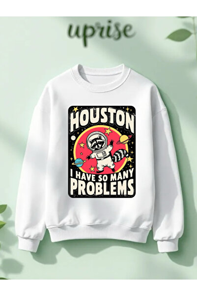 Vordevia هيوستن أنا أعاني من الكثير من المشاكل سويت شيرت كبير الحجم مطبوع علي...