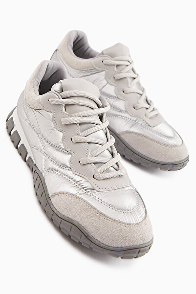 Limoya Leen Gray Parachute Fabric Women's Sneakers