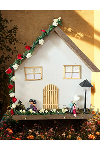 HARTOPİA Mini Bahçe Evi – El Yapımı Romantik Dekoratif Maket Ev