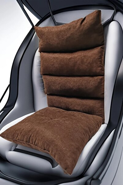 Ruxwoiw Orthopedic Sitting and Backrest Cushion – Brown |   Washable, Comfortable and Ergonomic Design