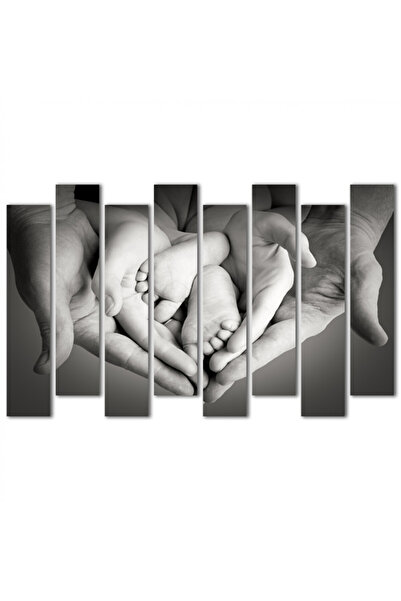 Generic Wall Plaque - Family Welcomes Newborn - 1528 - Divided into eight pieces