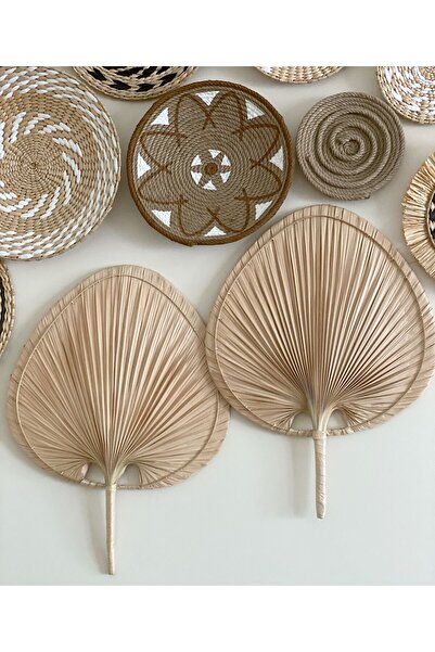 Renesse Home Liberya El Yapımı Palmiye Duvar Dekoru (küçük boy ikili set)