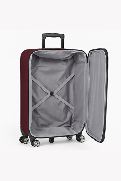 louisiana polo Battal Boy Bolonya Kumaş Valiz Bordo 2308