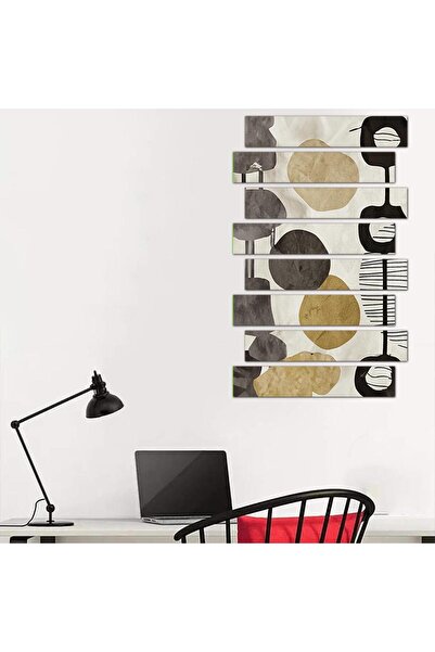 Generic Modern Abstract Art Wall Panel - 24128 - Divided into eight pieces -