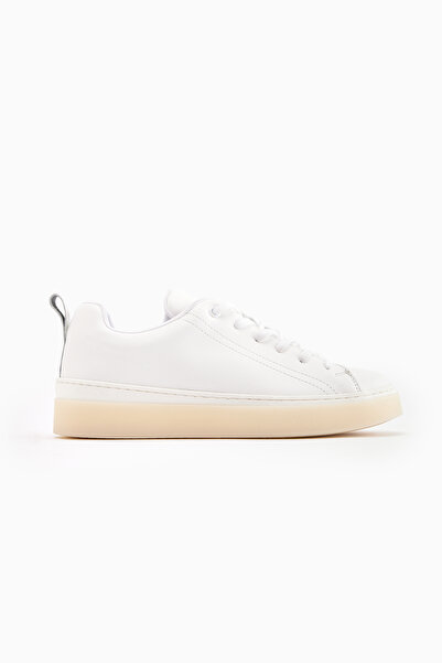 Limoya Lina Genuine Leather White Women's Sneaker Shoes