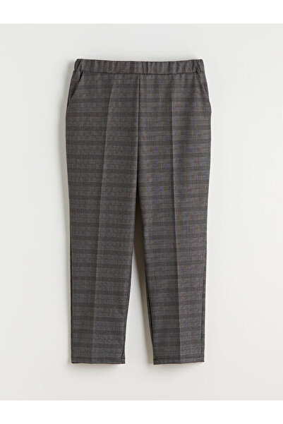 LC Waikiki Beli Lastikli Ekose Kadın Pantolon