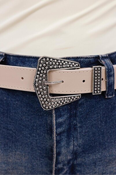 Mynoa Star Patterned Women's Belt, Trouser Belt, Jacket Belt