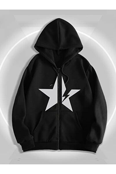 bellanova سترة بغطاء للرأس للجنسين بسحاب - مطبوعة