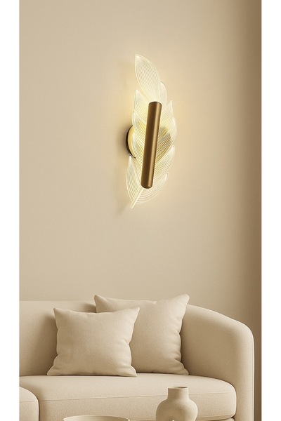 Buiva Ferrere Duvar Aplik Gold Sarı Pilli Aplik Pil Tak Kullan