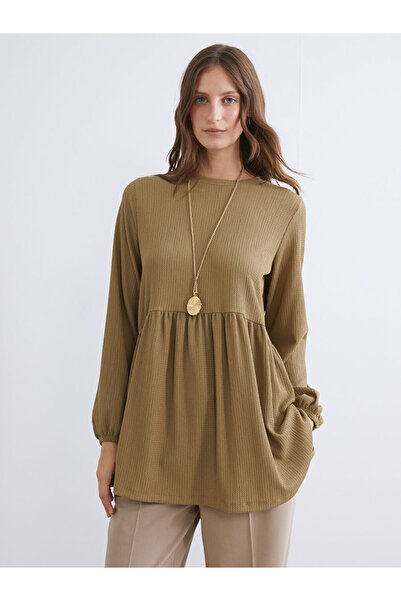 LC Waikiki Sparkling Choices from Shining Store Zero Roba Collar Women's Tunic