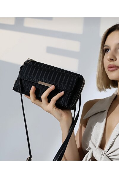 Universal Kadın 3 Bölmeli Yatay Çanta