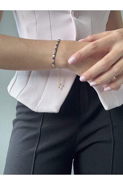 Ressia Evil Eye Figured Zircon Stone Waterway Bracelet