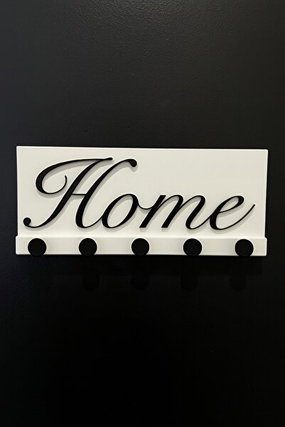 Muvesta حامل مفاتيح معلق على الحائط مكتوب عليه كلمة “منزل” - منظم ديكور بخمسة...