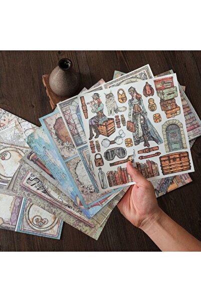 İthal E6-15 sayfa punk scrapbook kâğıt 22