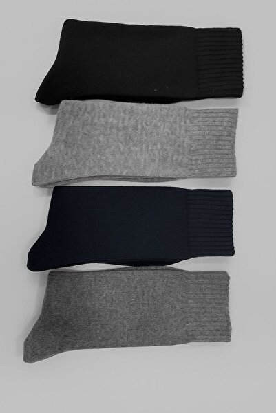 YAADE 4 ÇİFT ERKEK KALIN KIŞLIK LAMBSWOOL YÜN SOKET ÇORAP