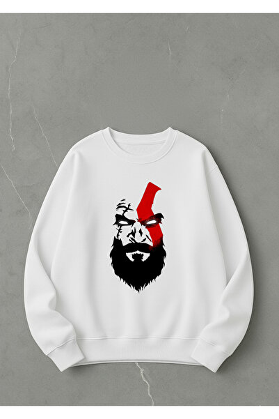 LORVEX سويت شيرت للجنسين مطبوع 100% قطن مقاس كبير سويت شيرت كراتوس