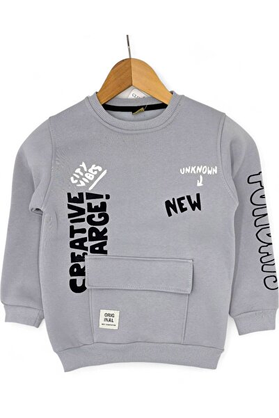 Egelite Boy's Winter 3-Thread Fleece Tracksuit with Pocket Detail, Ages 2-10