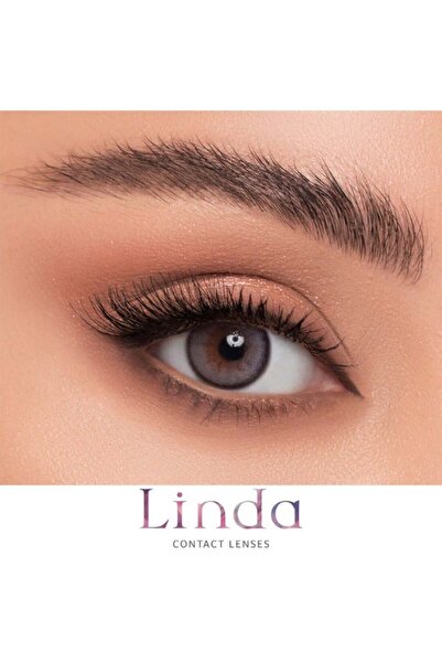 Linda عدسات لاصقة شهرية سموكي (عبوة من قطعتين)