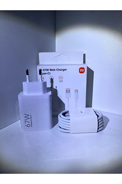 ŞARJ Xiaomi 67W Hızlı Adaptörü Uyumlu Type-C Kablo Seti