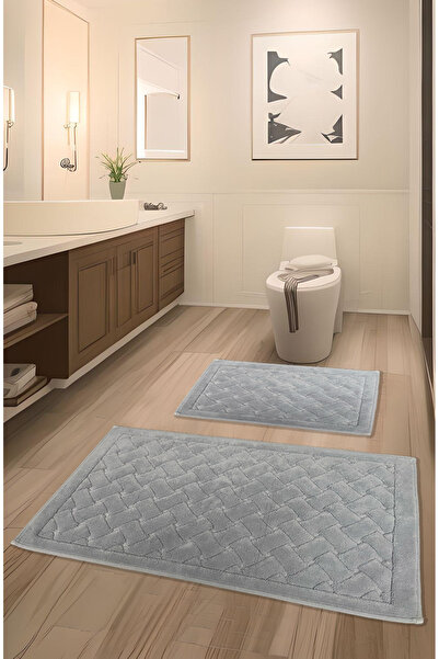 FeelHome Cappadocia Soft, Super Absorbent 2-Piece 100% Cotton Ultra-Luxury Bath Mat Set