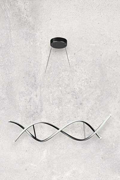 Luzarana Lumora Modern Tasarım Gri Renk Beyaz Ledli Cafe - Mutfak - Salon 2 L...