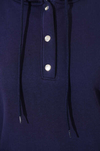 VOLT CLOTHİNG Φούτερ με τρεις κλωστές και μισό κούμπωμα