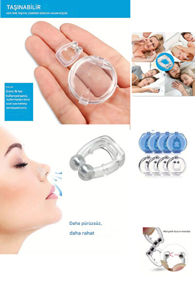 MixmioLife Horlama Önleyici Silikon Burun Aparatı , Uyku Destekli, Tekrar Kul...