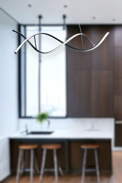 Luzarana Lumora Modern Tasarım Siyah Renk Beyaz Ledli Cafe - Mutfak - Salon 2...