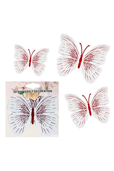 GENERAL'S 3 D butterflies for decoration / 12 pieces butterflies mix/