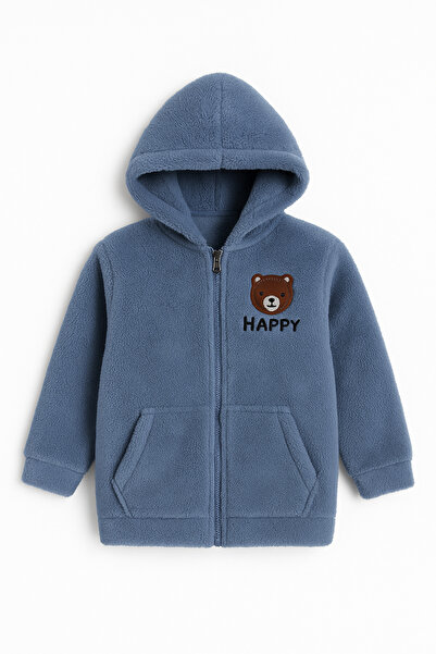 Krazber Jachetă pentru copii Welsoft Happy Written Jachetă caldă 8-12 ani