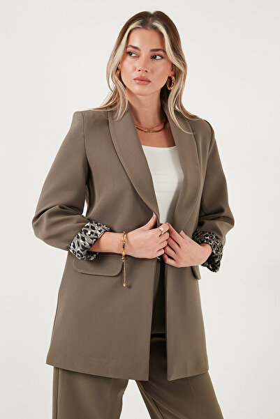 Lela Regular Fit Klasik Yaka Desenli Astar Detaylı Blazer Ceket CEKET 6839227