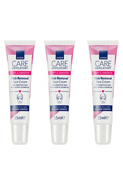 AVON Set of 3 facial hair removal creams with aloe vera and jojoba oil, Avon, 3 x 15 ml