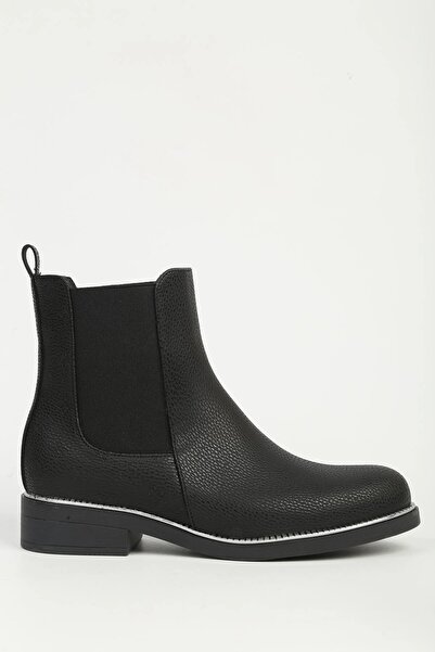 Pierre Cardin 55086 Silver Detailed Elastic Chelsea Women's Boots