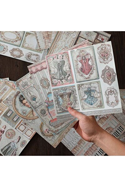 İthal 15 ورقة من ورق سكرابوكينغ بتصميم الأميرة 23