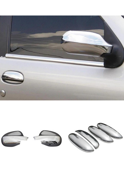 ACK Dizayn FİAT ALBEA KROM ABS KROM AYNA KAPAĞI + KROM KAPI KOL 2'Lİ SET A+ PASLANMAZ 2009+