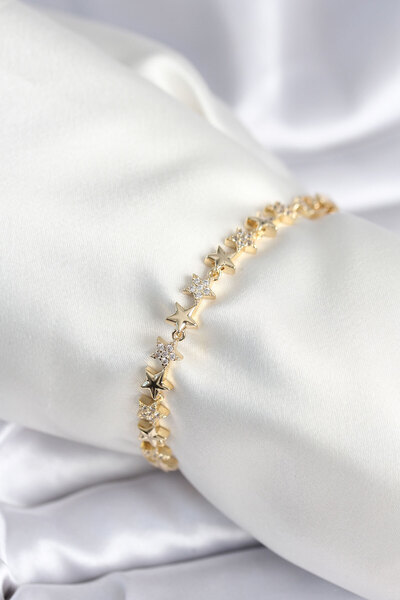 Skygo Brass Gold Color Star Model Women's Bracelet - Tj-Bb7968