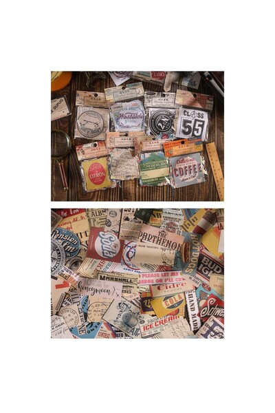 İthal W7-50 bucăți autocolant retro A - Număr: 3