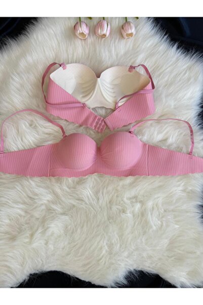 serenna wear Pink Seamless Padded Bra Laser Cut