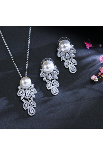 Generic مجموعة قلادة اللؤلؤ