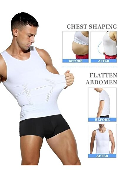 Hope Mens Slimming Body Shaper Vest, Gynecomastia Compression Shirts, Tank Top