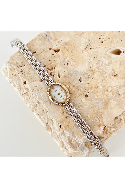 Vesce Atelier Magnor Gold Silver Watch White