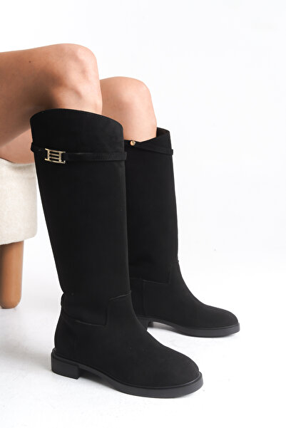 SEEM حذاء إيزابيلا سويت أسود بدون سحاب للركوب