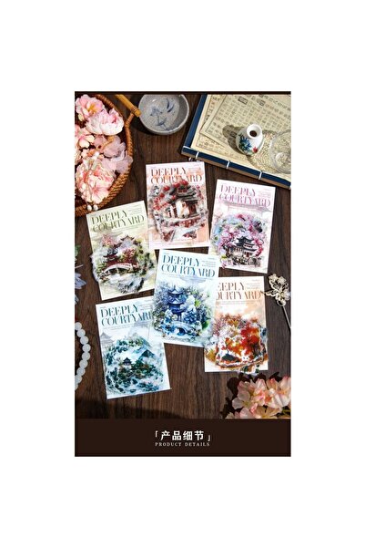 İthal W3-20 bucăți autocolant PET cu peisaj chinezesc - Număr: 1