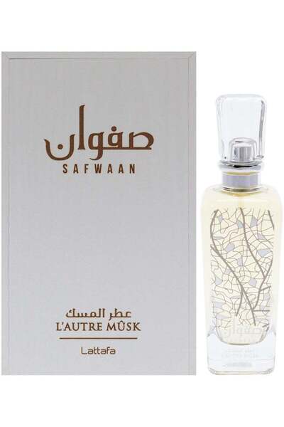 Lattafa perfumes عطر صفوان لاتور مسك، 3.4 أونصة، بخاخ أو دو برفيوم