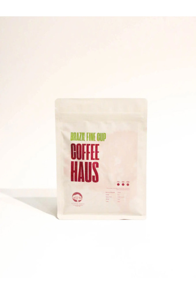 COFFEE HAUS Brezilya Fine Cup Santos Orta Kavrulmuş Özel Çekirdek Kahve 6/10 Sertlik Barista Coffee