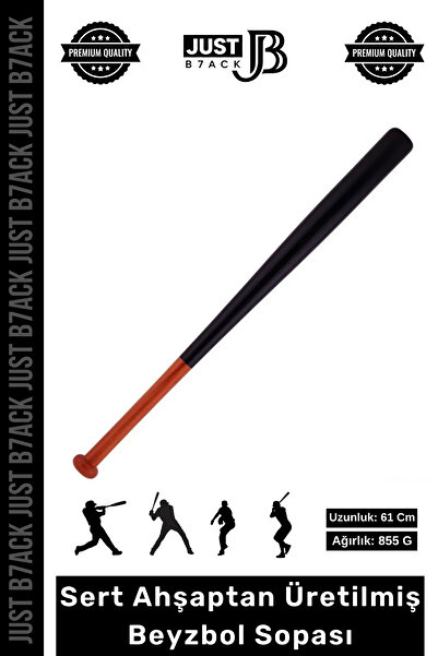 b7ack #AhşapBeyzbol Sert Dişbudak Ahşap Kaymaz Dayanıklı 855 Gram Kırılmaz Si...