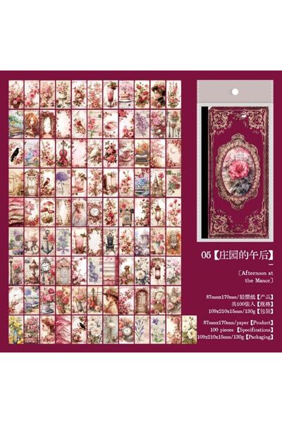 İthal كتاب ورق سكرابوك مكون من 100 ورقة - رقم: 5