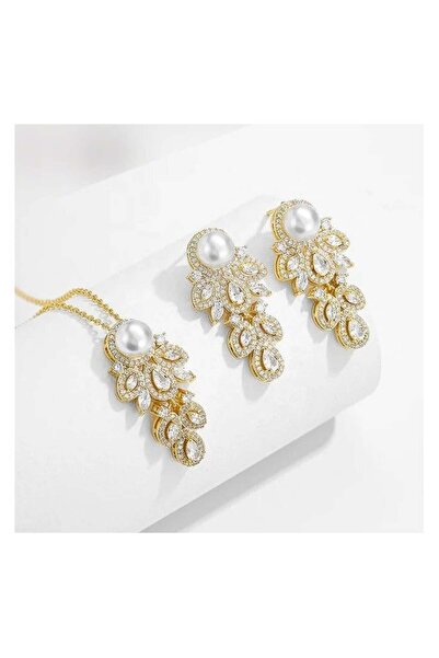 Generic مجموعة قلادة اللؤلؤ