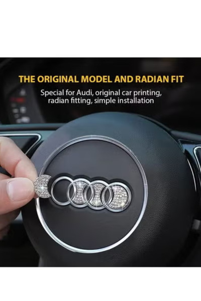 Fstyle Crystal sticker compatible with Audi steering wheel